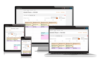 Law School schedule planner on various screen sizes
